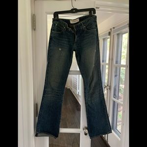 Paperdenim&cloth distressed flair jeans
